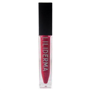 Gloss à lèvres rose framboise pailleté sans paraben non testé sur les animaux fabriqué en France - Framboisine - LILIDERMA
