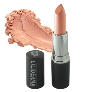 Rouge à lèvres tenue longue durée nude clair sans paraben à base de cires naturelles non testé sur les animaux fabriqué en France - Lutin - LILIDERMA