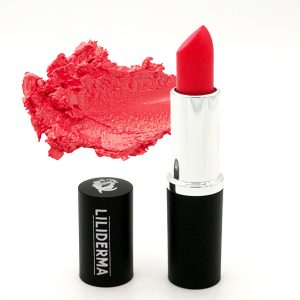 Rouge à lèvres rouge mat tenue longue durée sans paraben à base de cires naturelles non testé sur les animaux fabriqué en France - Coquelicot - LILIDERMA