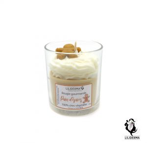 Bougie gourmande Pain d'épices - Bougies végétales fabriquées en France LILIDERMA