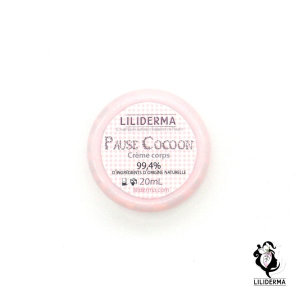 Crème corps Pause Cocoon format voyage - Cosmétiques naturels sans perturbateurs endocriniens fabriqués en France - LILIDERMA