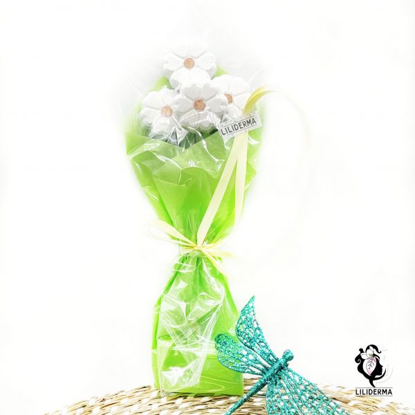 Bouquet boules de bain fleurs parfum Caramel - LILIDERMA Cosmétiques et bien-être naturels sans perturbateurs endocriniens fabriqués en France