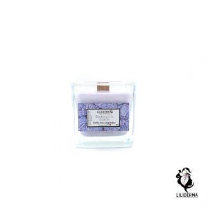 Bougie SPA Bonbon violette format mini- Bougies végétales fabriquées en France LILIDERMA