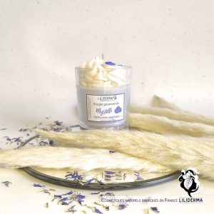 Bougie gourmande Myrtille - LILIDERMA Cosmétiques et bien-être naturels sans perturbateurs endocriniens fabriqués en France
